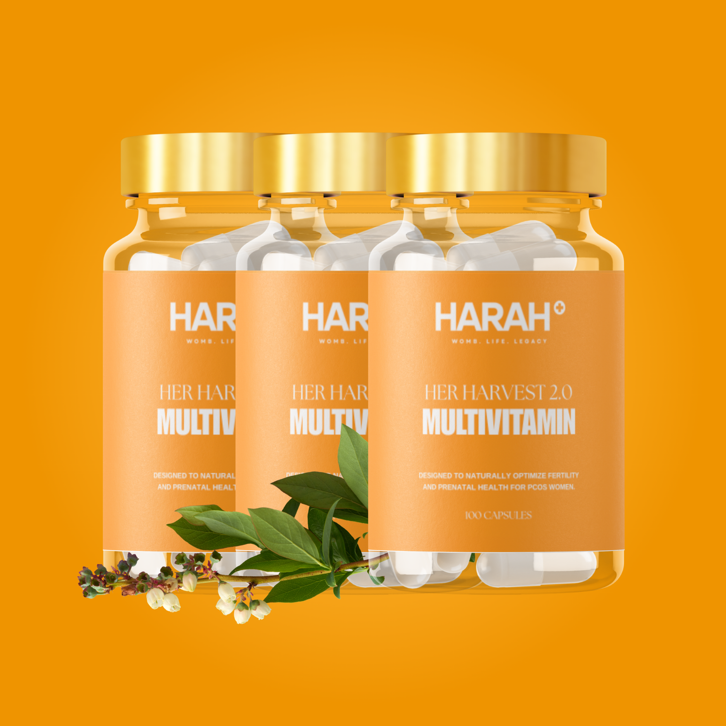 Her Harvest 2.0™ Advanced Fertility & Prenatal Multivitamin ( 3 Bottle Bundle )